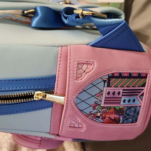 Sleeping beauty fairy godmother loungefly backpack and pin nwt - Picture 3 of 5